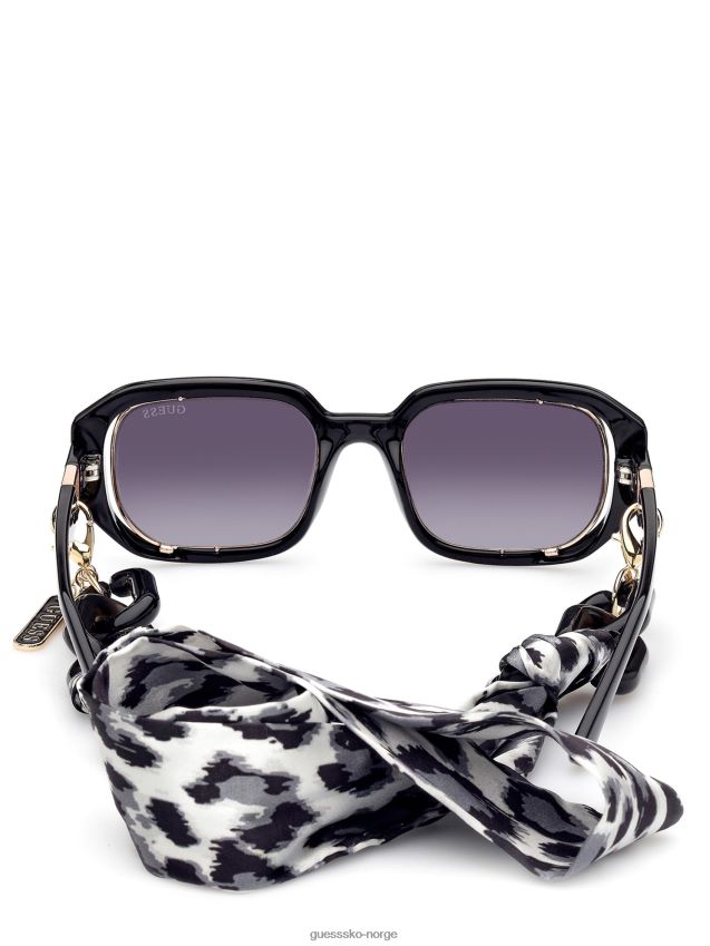 Guess rektangulære solbriller i sølv sølv unisex F0LJ8010315