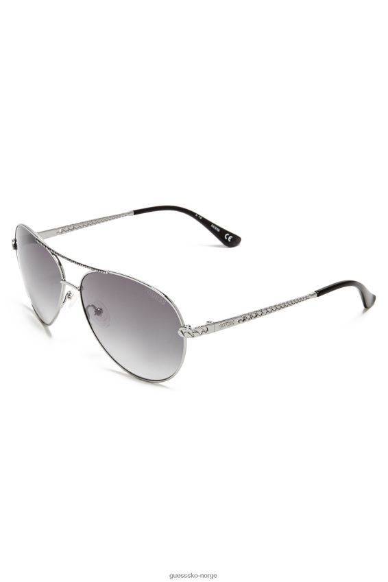 Guess sølv catherine rhinestone aviator solbriller sølv unisex F0LJ8010269