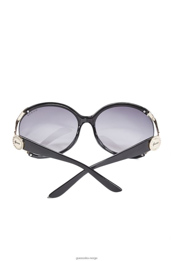 Guess sølv script logo plast solbriller sølv unisex F0LJ807709