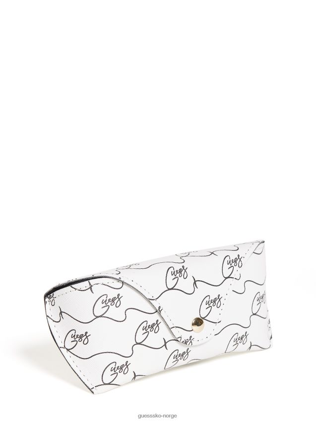 Guess script logo solbriller myk etui krem krem unisex F0LJ807805