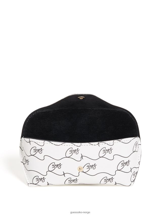 Guess script logo solbriller myk etui krem krem unisex F0LJ807805