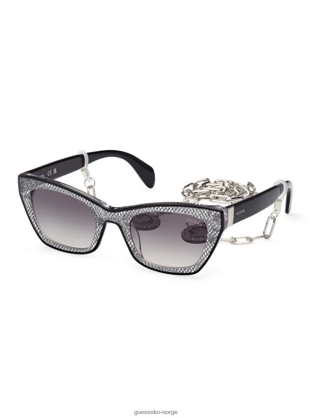 Guess sorte cat-eye solbriller modell svart unisex F0LJ804685