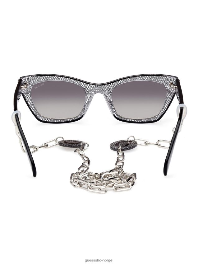 Guess sorte cat-eye solbriller modell svart unisex F0LJ804685