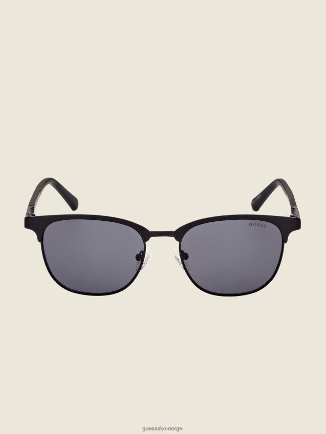 Guess svarte clubmaster metall solbriller svart unisex F0LJ8011125