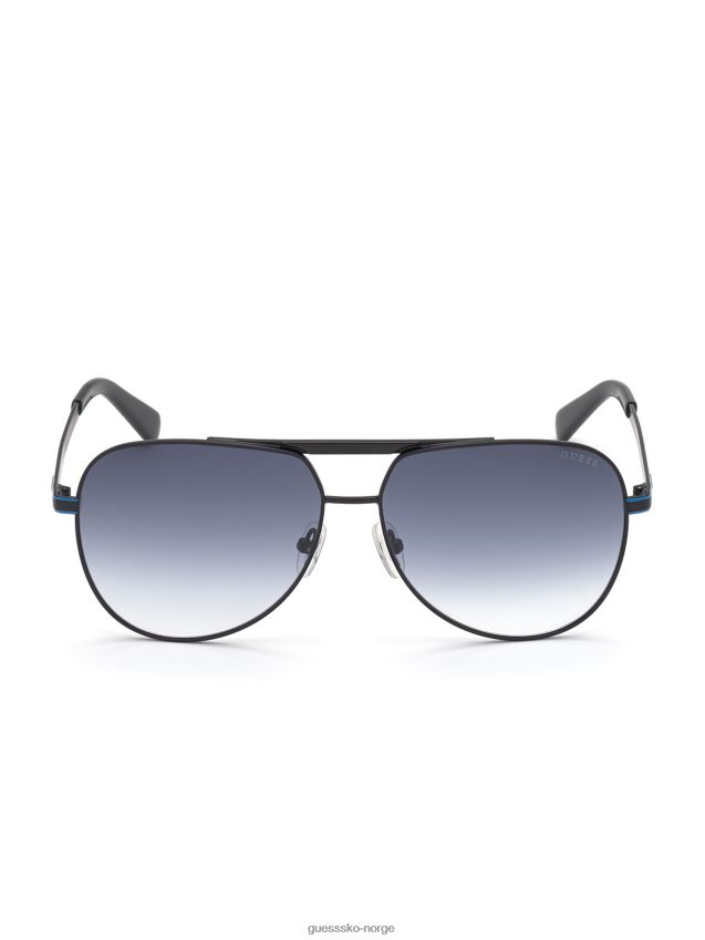 Guess svarte manny aviator solbriller svart unisex F0LJ8011101