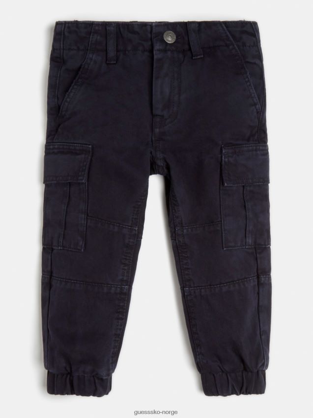 Guess blå bukse med normal passform blå unisex F0LJ802516