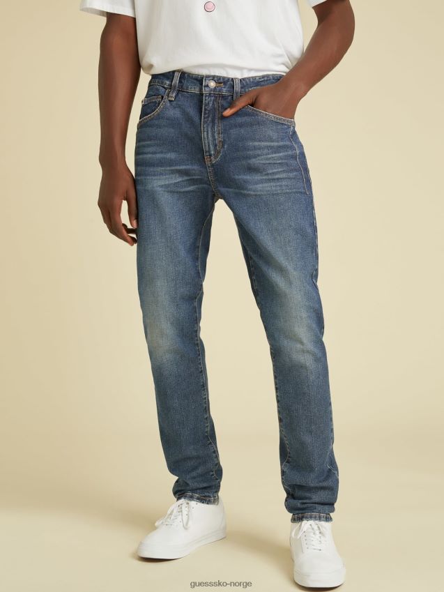 Guess blå skinny denimbukse blå unisex F0LJ80767