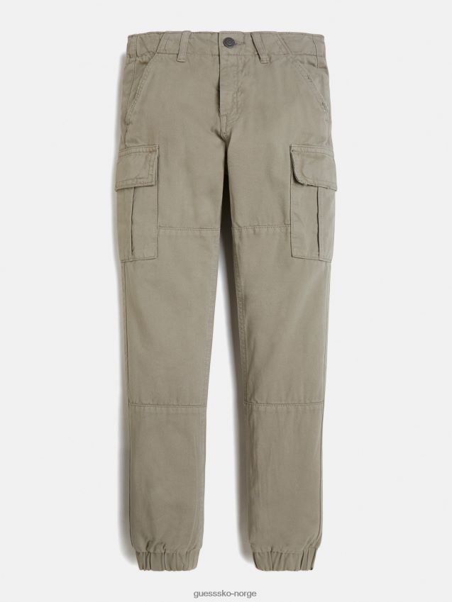 Guess grønn bukse med normal passform grønn unisex F0LJ802477