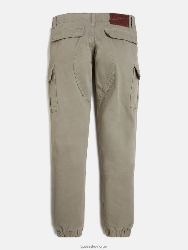 Guess grønn bukse med normal passform grønn unisex F0LJ802477