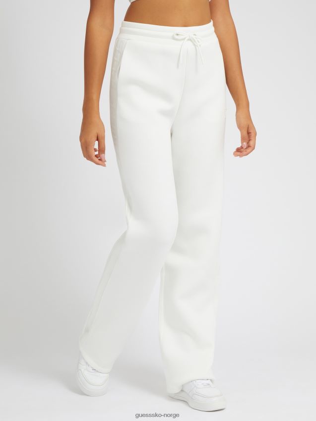 Guess hvit logo tape bukse hvit unisex F0LJ804883
