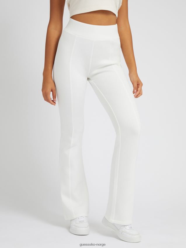 Guess hvit scuba flare bukse hvit unisex F0LJ804891