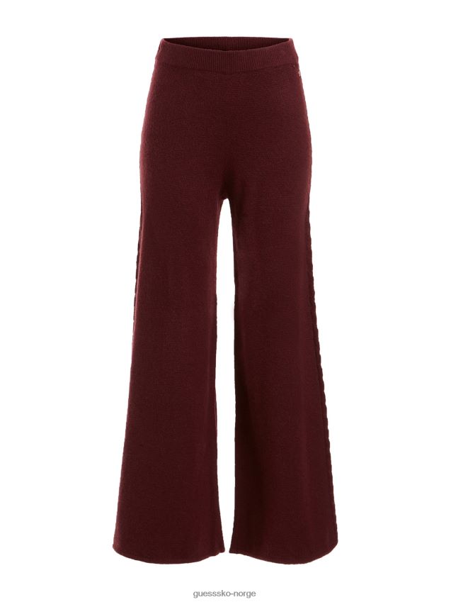 Guess kabler genser brede ben bukse rød rød unisex F0LJ803268