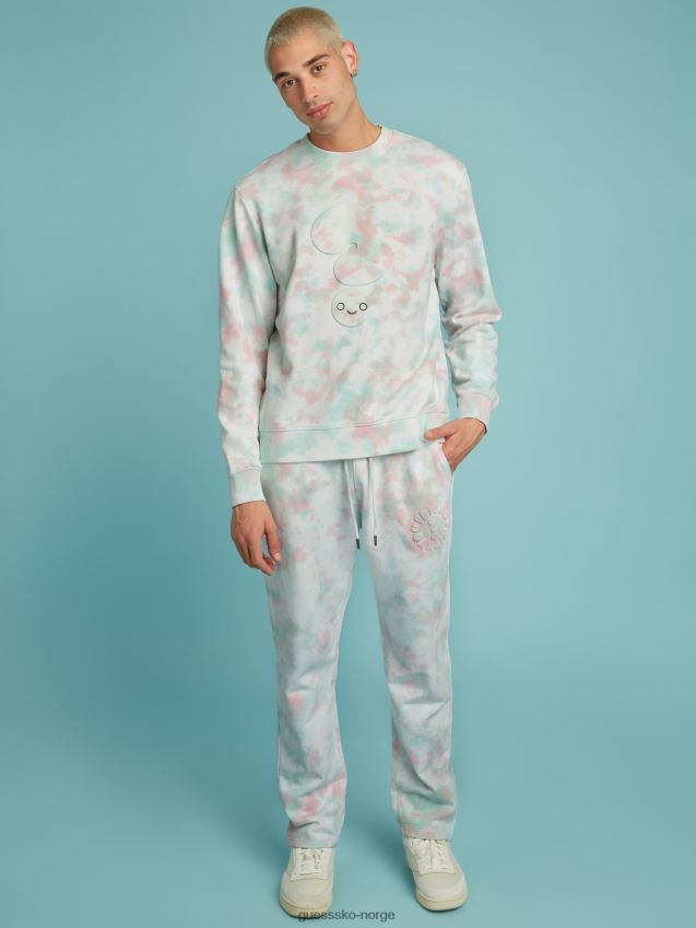 Guess logobukse foran i multi rosa multi rosa unisex F0LJ801288