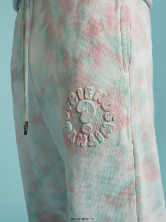 Guess logobukse foran i multi rosa multi rosa unisex F0LJ801288