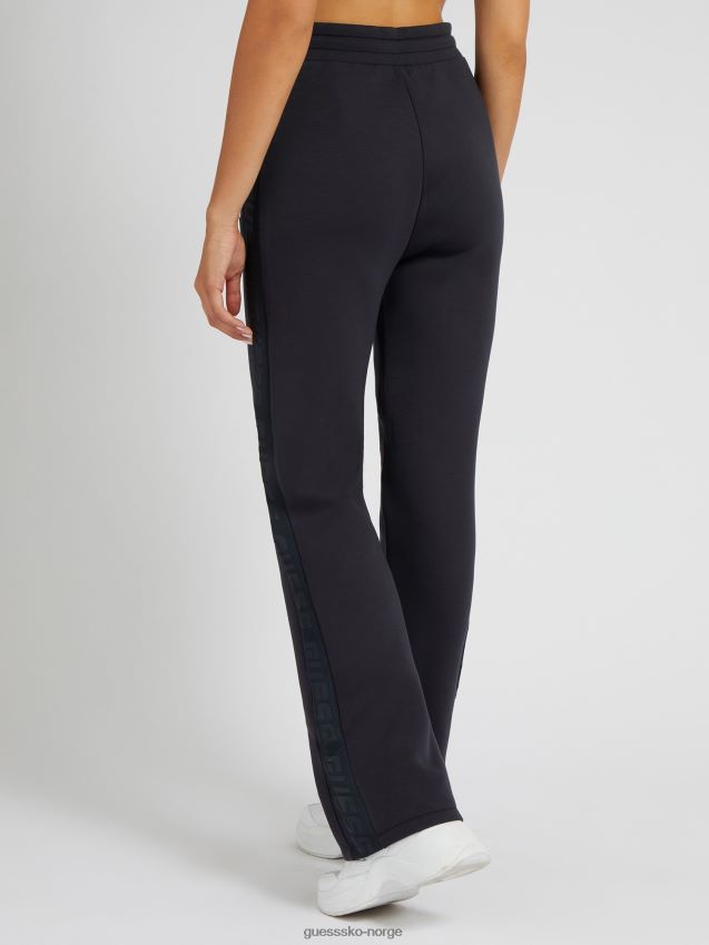 Guess mørkegrå bukse med logotape mørk grå unisex F0LJ804861