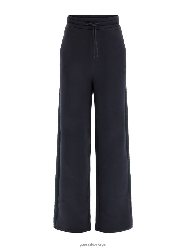 Guess mørkegrå bukse med logotape mørk grå unisex F0LJ804861