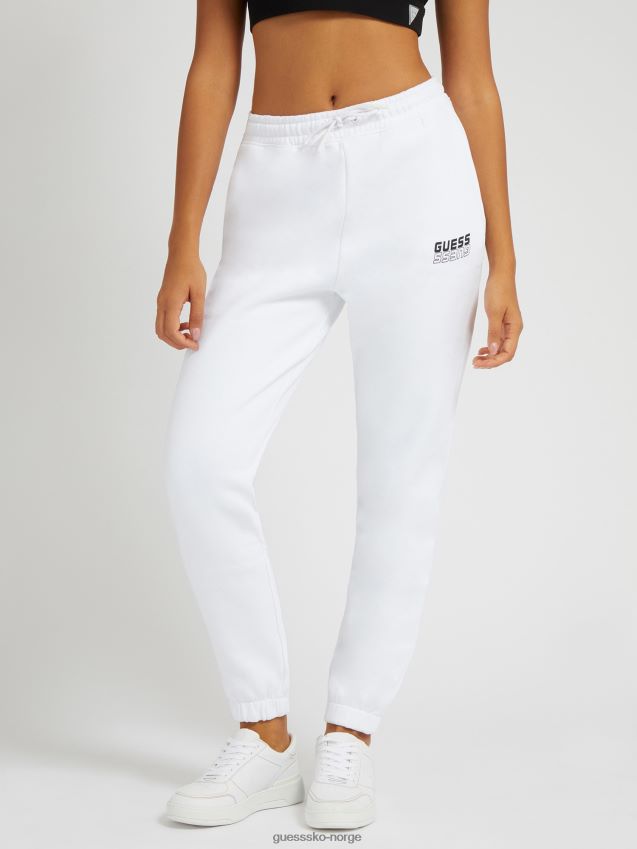 Guess sidelogo joggebukse hvit hvit unisex F0LJ804863