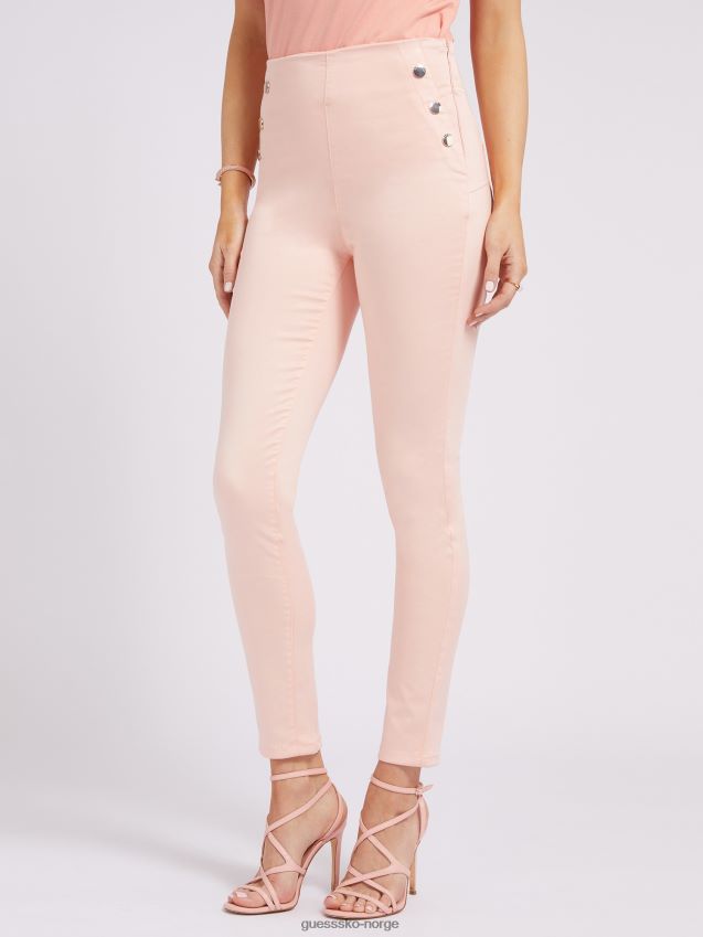Guess synlige knapper bukse rosa rosa unisex F0LJ803083