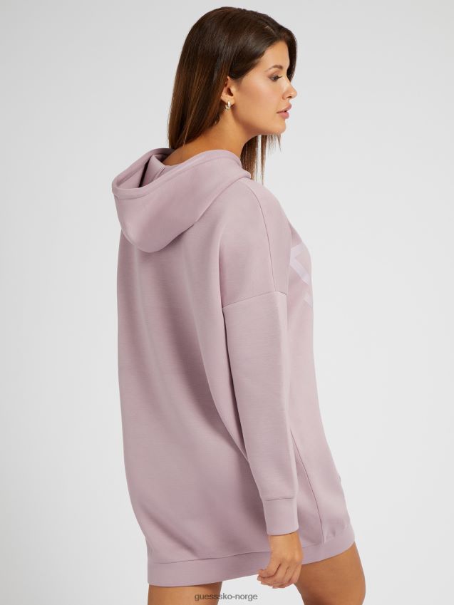 Guess Lilla sweatshirt med logo foran lilla unisex F0LJ803211