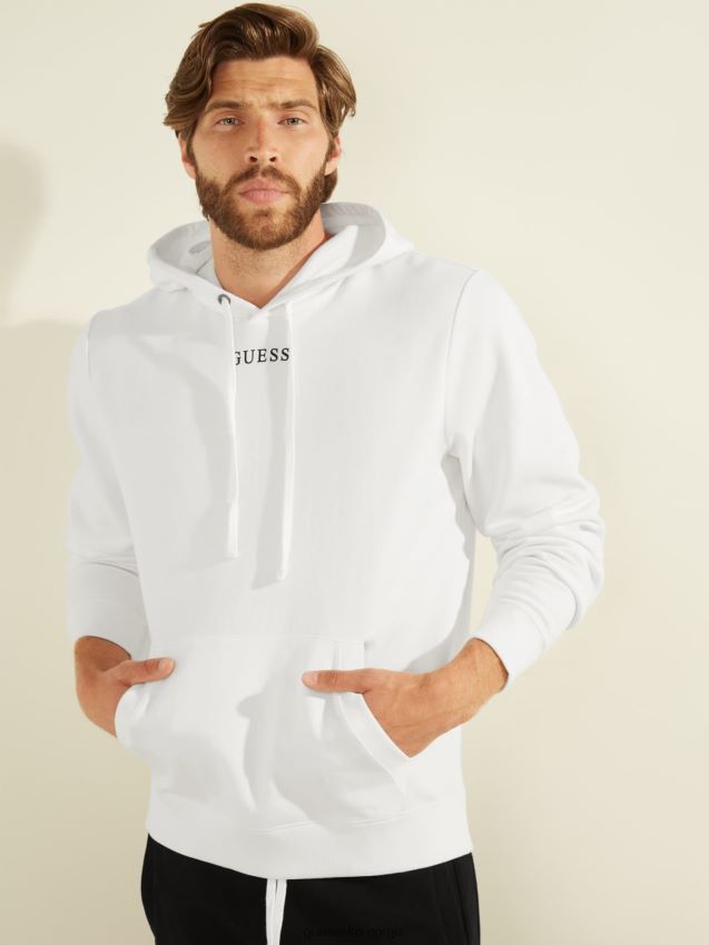 Guess logo hettegenser hvit hvit unisex F0LJ80686