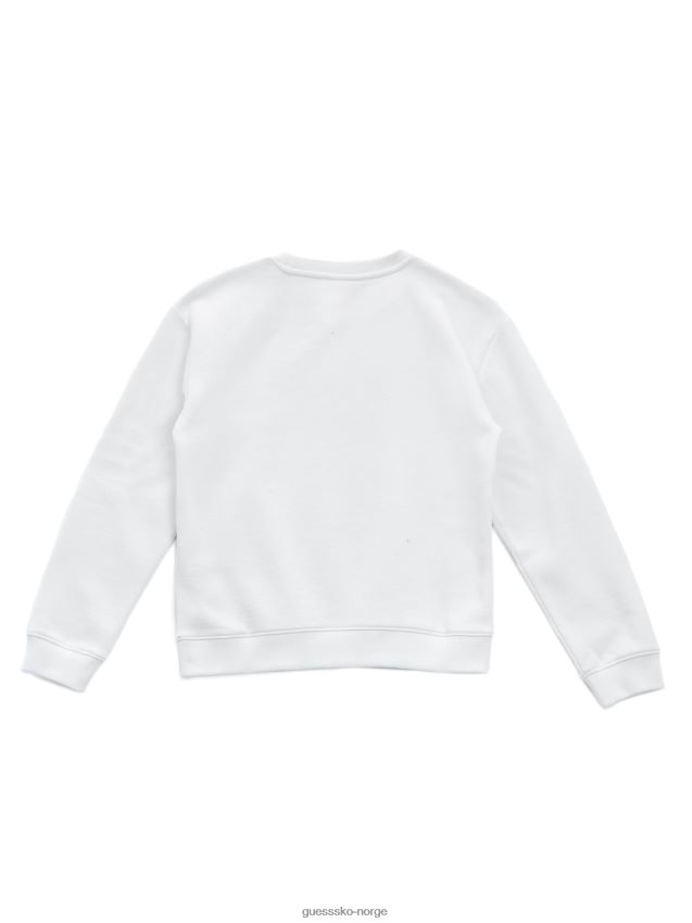 Guess originals logo sweatshirt (2-14) ren hvit Ren hvit unisex F0LJ8011669