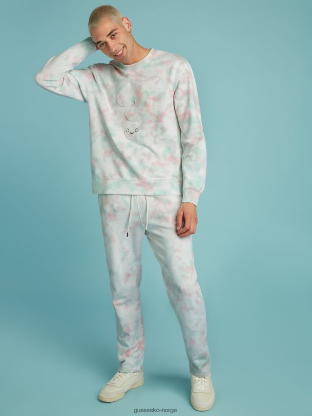 Guess tie-dye sweatshirt multi rosa multi rosa unisex F0LJ801313