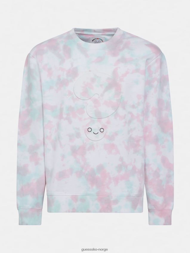 Guess tie-dye sweatshirt multi rosa multi rosa unisex F0LJ801313