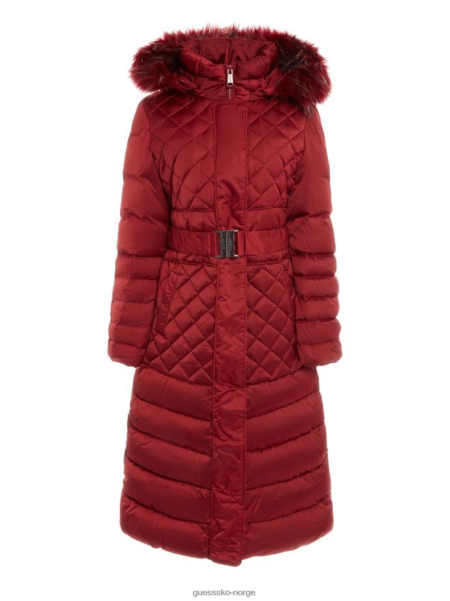 Guess ekte dun lang puffer rød rød unisex F0LJ802594