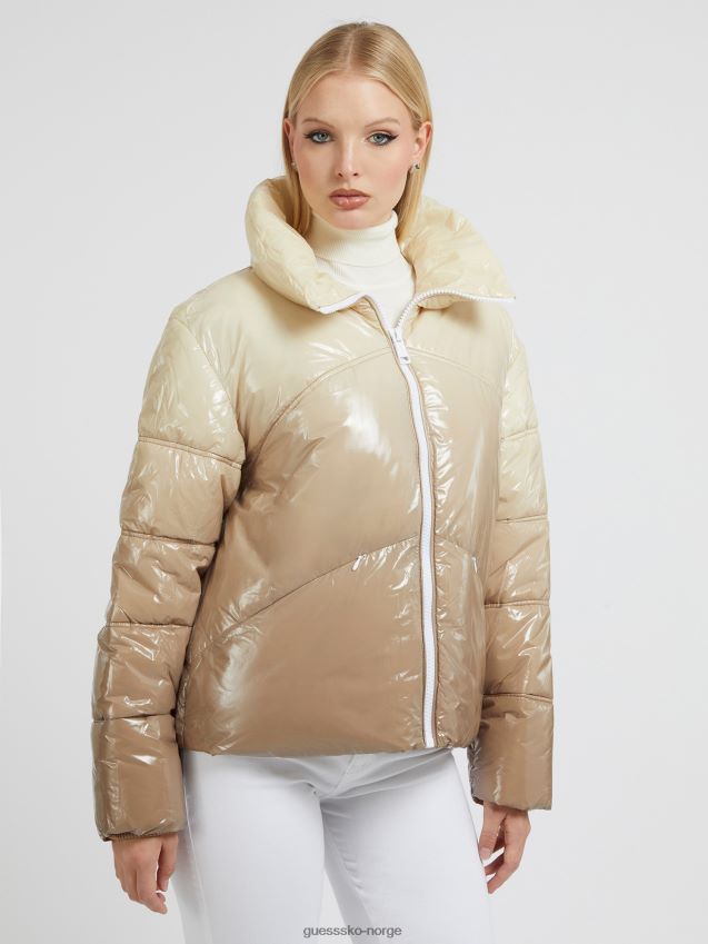 Guess fargegradient puffer beige beige unisex F0LJ803276