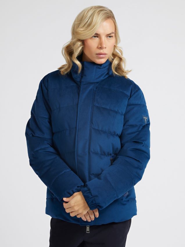 Guess fløyelspuffer blå blå unisex F0LJ803