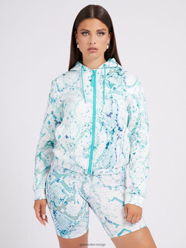 Guess flerfarget mønster animalier jakke flerfarget mønster unisex F0LJ804830