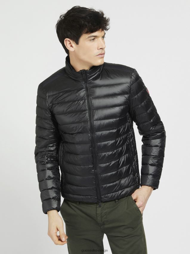 Guess pakkebar vattert jakke svart svart unisex F0LJ80715