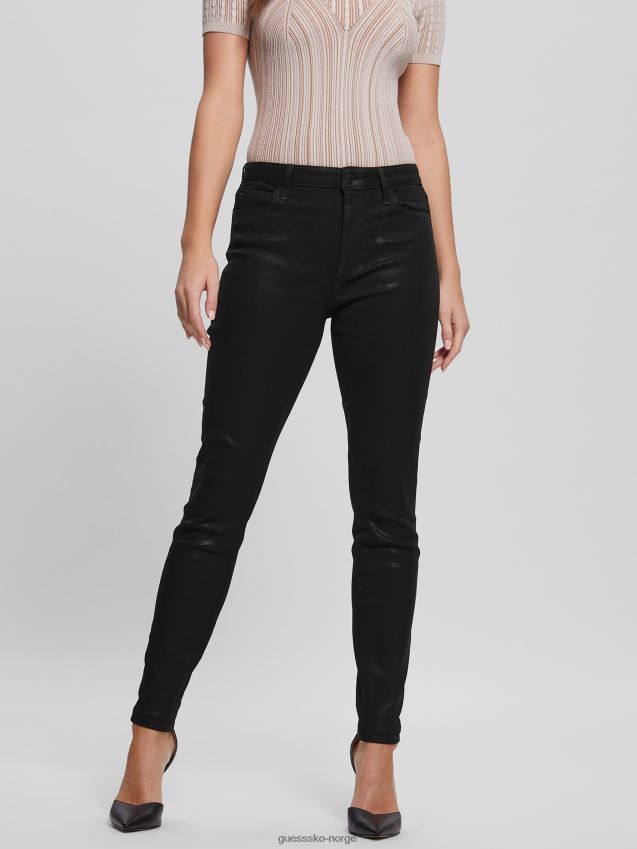 Guess 1981 belagt skinny jeans jet black multi jet black multi unisex F0LJ809234