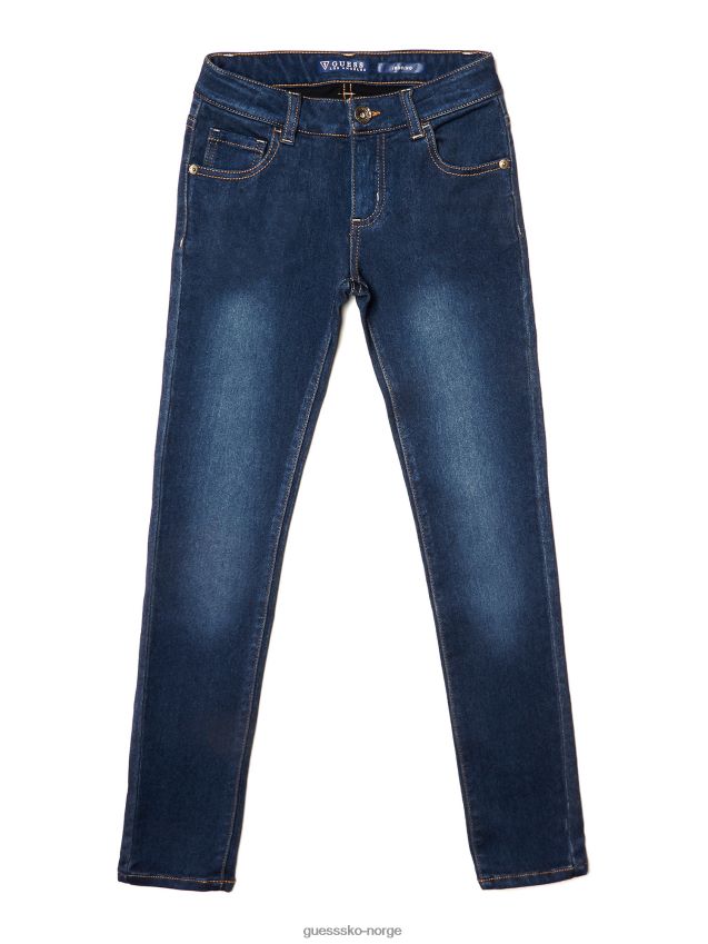 Guess blå klassiske skinny jeggings blå unisex F0LJ802333