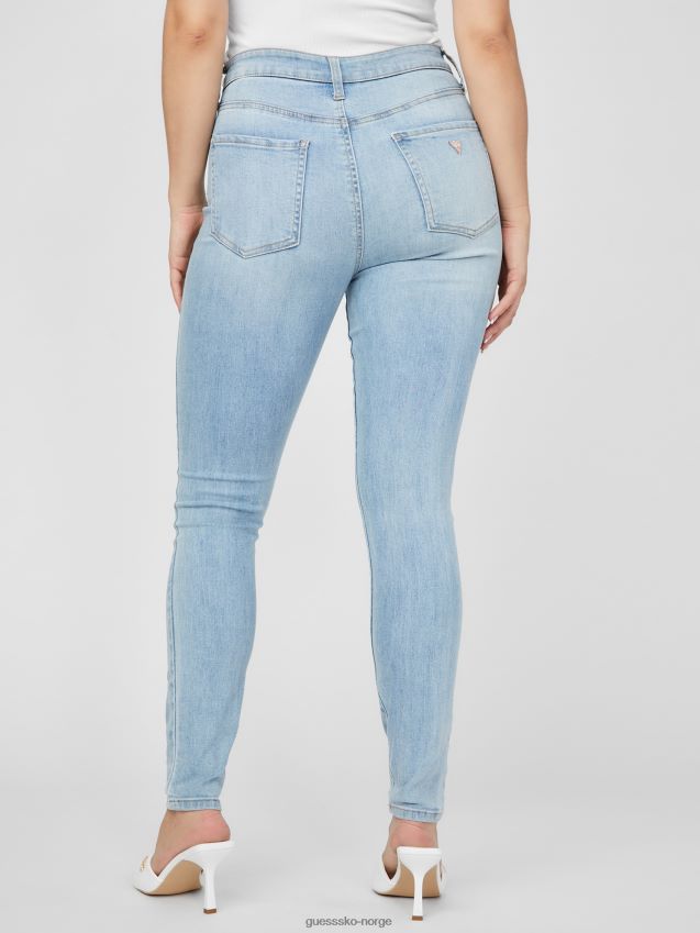 Guess eco simmone high-rise skinny jeans light destroy wash 30 inseam online exclusive light destroy wash 30 inseam online eksklusiv unisex F0LJ807163