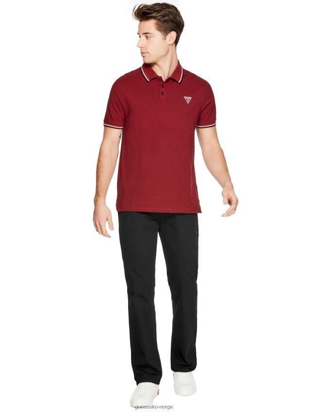 Guess halvmåne jeans med rette ben, svart vask svart vask unisex F0LJ808191