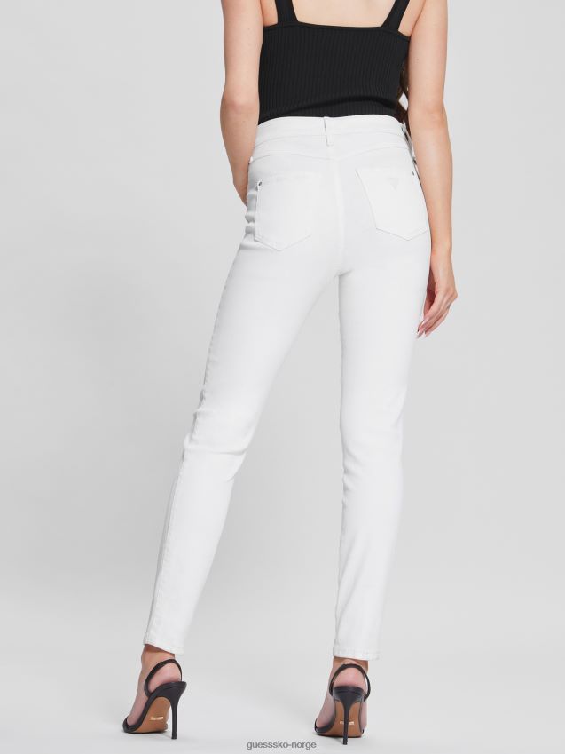 Guess ren hvit multi 1981 belagt skinny jeans ren hvit multi unisex F0LJ809352