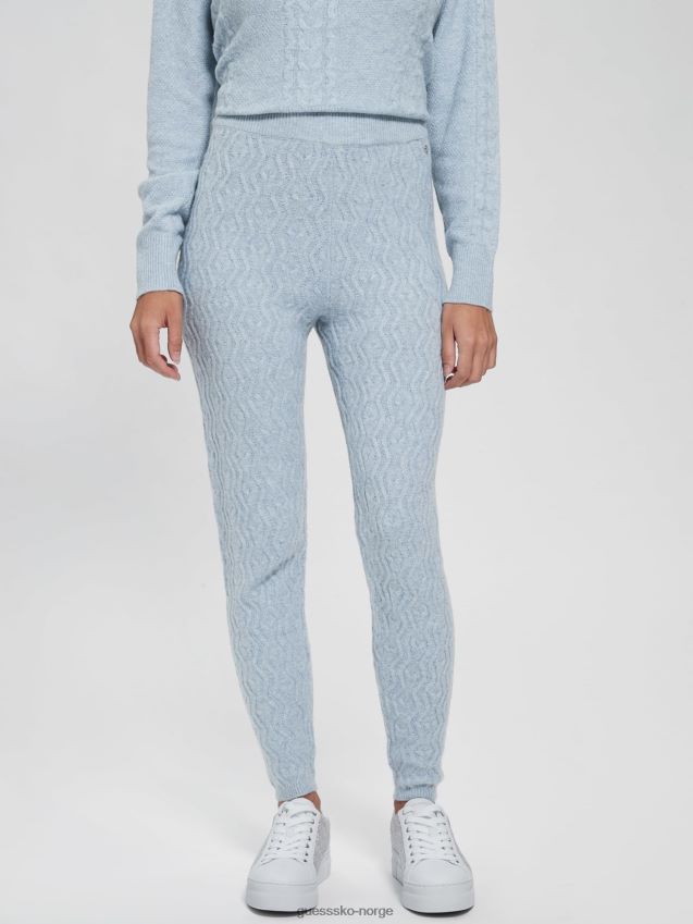 Guess blå kabler genser leggings blå unisex F0LJ803108