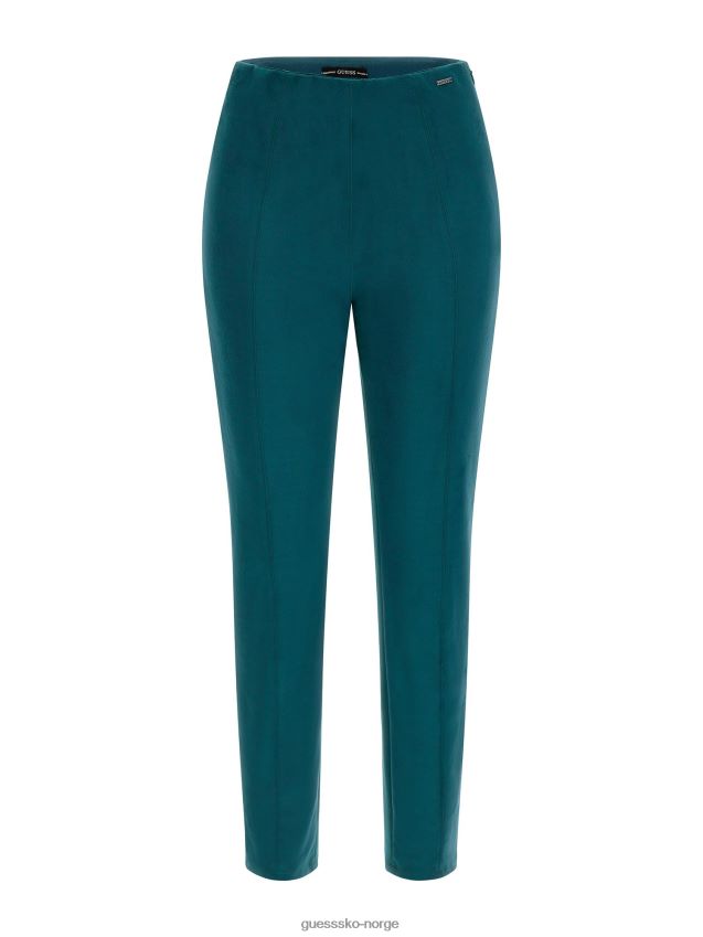 Guess blå leggings i imitert semsket skinn blå unisex F0LJ802856