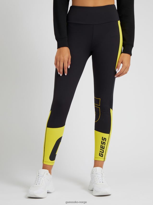Guess mikrofiber legging svart svart unisex F0LJ804835
