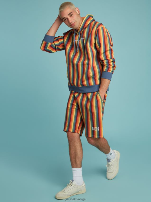 Guess stripete shorts flerfarget mønster flerfarget mønster unisex F0LJ801334