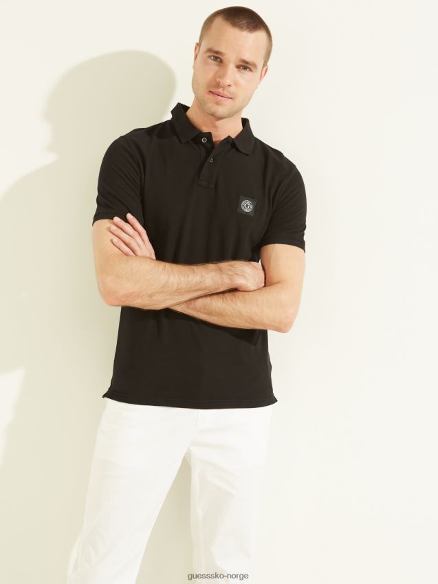 Guess logo poloskjorte svart svart unisex F0LJ80133