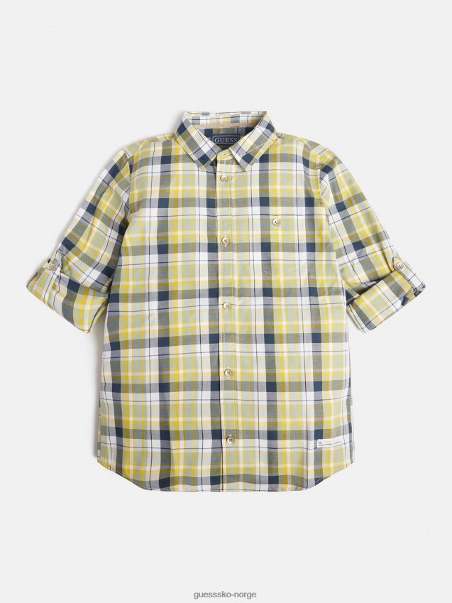 Guess rutete skjorte flerfarget mønster flerfarget mønster unisex F0LJ801948