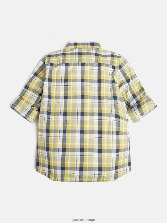 Guess rutete skjorte flerfarget mønster flerfarget mønster unisex F0LJ801948