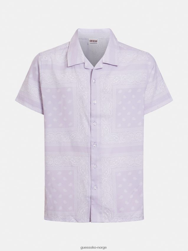 Guess syrin skjorte med all-over print syrin unisex F0LJ80769