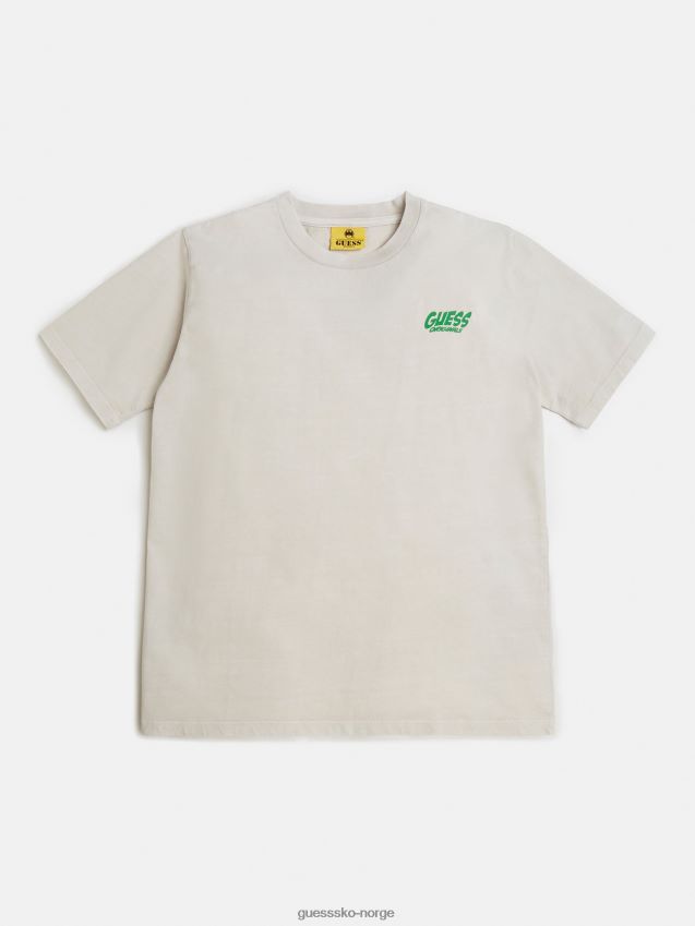 Guess beige oversize t-skjorte med batman-trykk beige unisex F0LJ802348