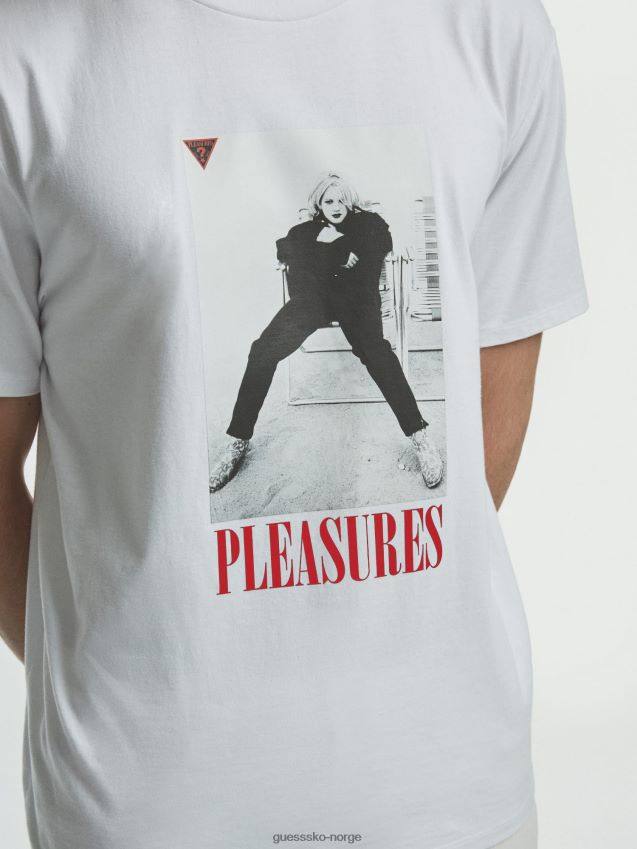 Guess front print t-skjorte hvit ny trend hvit unisex F0LJ801231