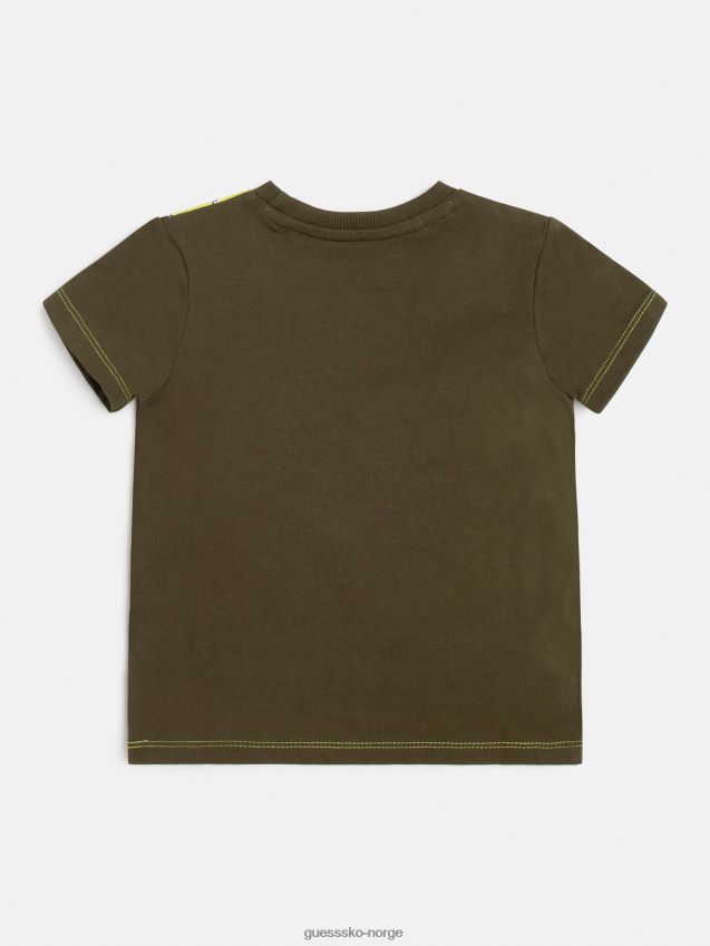 Guess grønn front logo t-skjorte ny trend grønn unisex F0LJ801861