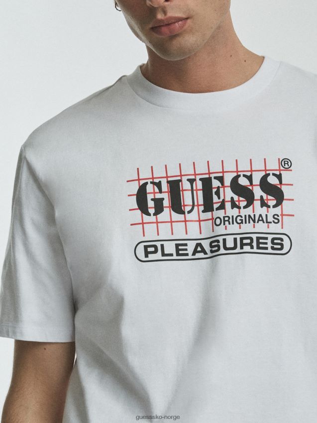 Guess hvit foran logo t-skjorte ny hvit unisex F0LJ801143