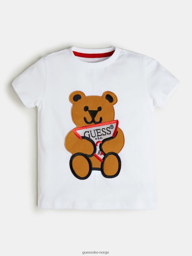 Guess hvit logo t-skjorte hvit unisex F0LJ802357